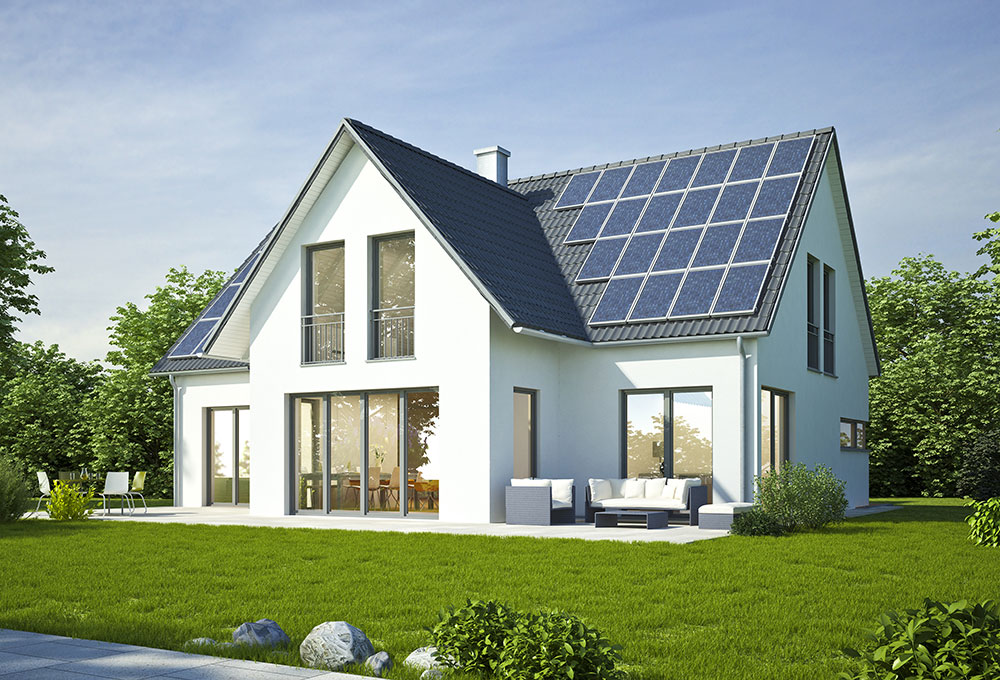 Einfamilienhaus mit Solar